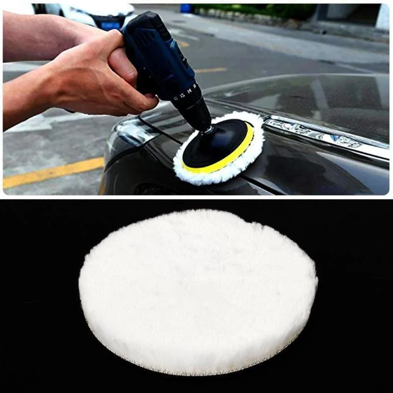 5 teile/satz 12.7 Cm Auto Polieren Waxing Polieren Rad Pad Auto Polierer Kit Für Auto M10 Bohrer Stecker Auto lackpflege Auto-styling