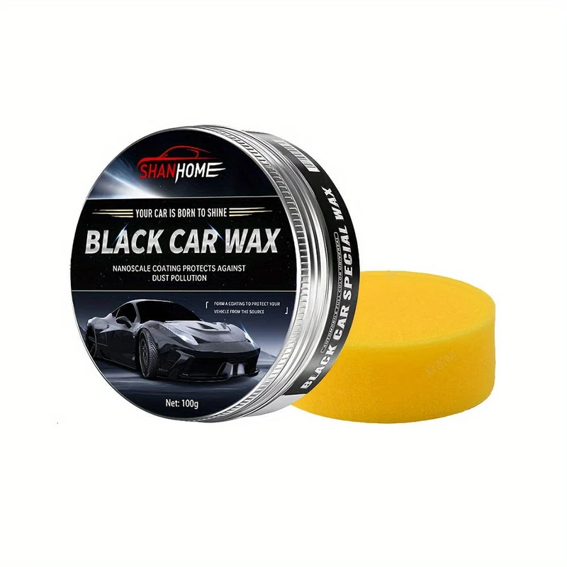 100 g für schwarzes Autowachs, Kristallbeschichtung, Lack, Erhöhung der Helligkeit, Dekontamination, Kratzerreparatur, Antifouling-Lackwartung, Neuwagenpflege