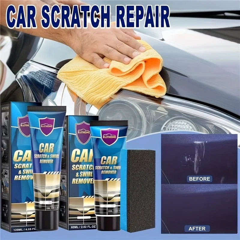 Auto-Kratzer- und Wirbelentferner, Reparatur, Polieren, Kratzerentfernung, Wachs, Kratzerreparaturset für Lacke, einfache Reparatur von Lackkratzern, Wirbeln und Flecken