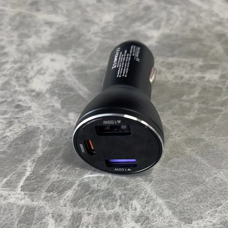 236 W 3-in-1-Autoladegerät, Hochleistungs-Autoladegerät, mit 2 USB- und einem PD36W-Typ-C-Anschluss, Schnellladung, geeignet für Notebook, iPhone, Android, Samsung