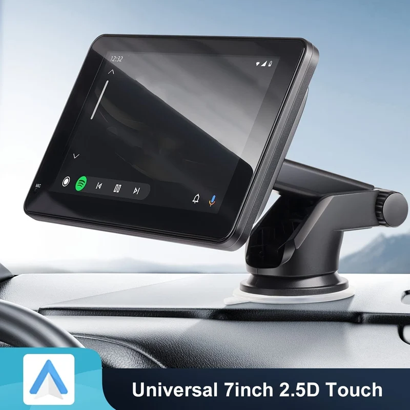 Autoradio, tragbarer kabelloser 17.78-cm-Touchscreen, Apple CarPlay und automatischer Android-Multimedia-Player, Mirror Link/für Siri/Navigationsbildschirm