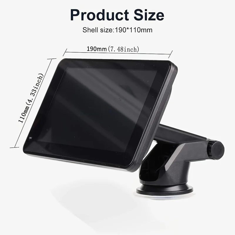 Autoradio, tragbarer kabelloser 17.78-cm-Touchscreen, Apple CarPlay und automatischer Android-Multimedia-Player, Mirror Link/für Siri/Navigationsbildschirm