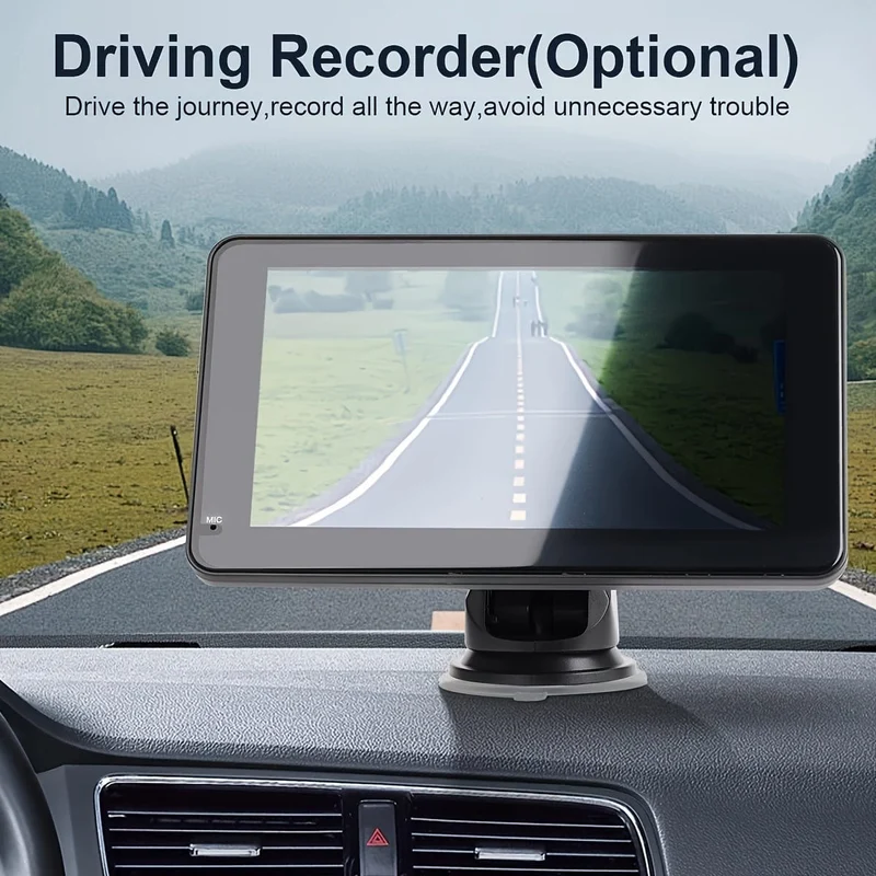 Autoradio, tragbarer kabelloser 17.78-cm-Touchscreen, Apple CarPlay und automatischer Android-Multimedia-Player, Mirror Link/für Siri/Navigationsbildschirm