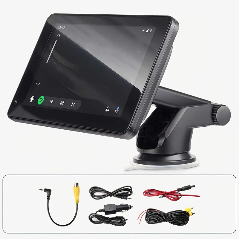 Autoradio, tragbarer kabelloser 17.78-cm-Touchscreen, Apple CarPlay und automatischer Android-Multimedia-Player, Mirror Link/für Siri/Navigationsbildschirm