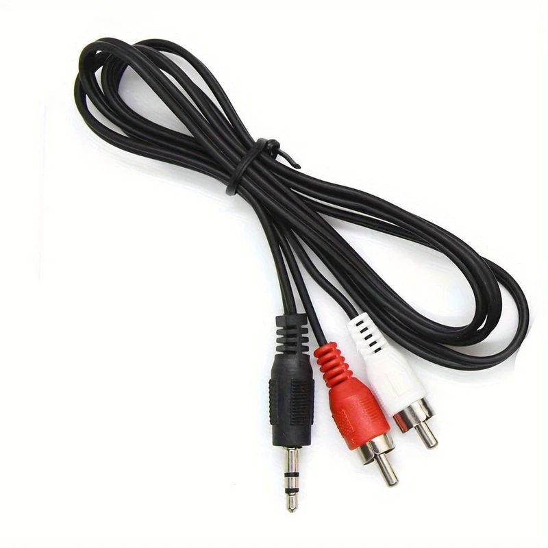 Neues 3.3ft/1m Audiokabel 3.5-Klinkenstecker auf 2 RCA-Stecker auf 2RCA-Stecker auf 3.5-mm-AUX-Stereo-Audio-Autokabel-Splitter