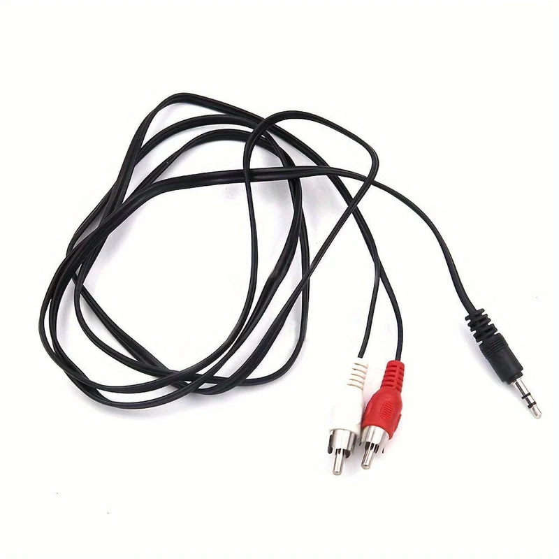 Neues 3.3ft/1m Audiokabel 3.5-Klinkenstecker auf 2 RCA-Stecker auf 2RCA-Stecker auf 3.5-mm-AUX-Stereo-Audio-Autokabel-Splitter
