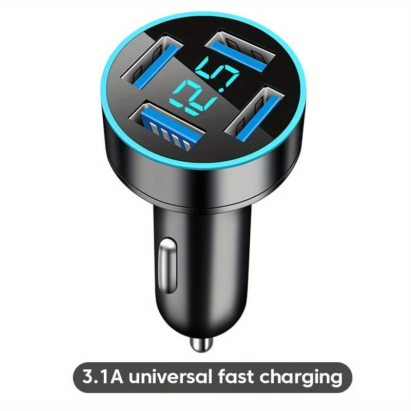 Superschnelles 66-W-PD20W-QC3.0-SCP-AFC-Autoladegerät: Laden Sie Ihr iPhone/iPad, Samsung, Android und mehr blitzschnell auf – mit Digitalanzeige!