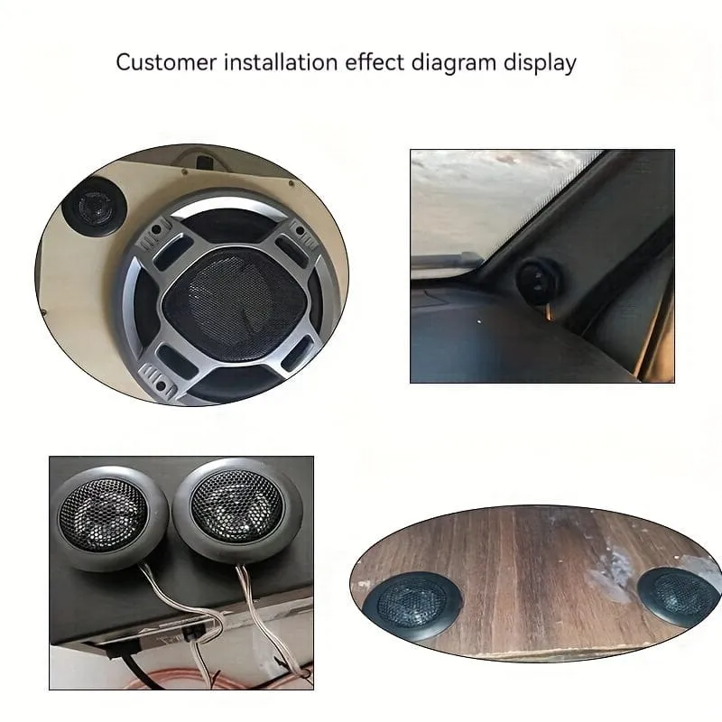 2 Stück 800 W 2.5 cm 1 symmetrische Soft-Dome-Hochtöner für Auto-Audio-Lautsprecher – machen Sie sich bereit für leistungsstarke Audio-Leistung!