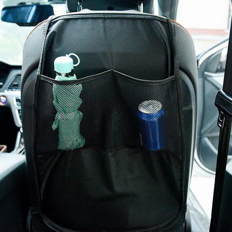 2 Stück Auto-Anti-Kick-Matte, Sitzbezug, Aufbewahrungstaschen, Autositz-Rückenschutzbezug, Anti-Schlamm-Schmutz-Autositz-Autozubehör