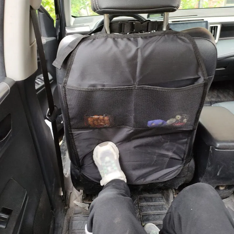 2 Stück Auto-Anti-Kick-Matte, Sitzbezug, Aufbewahrungstaschen, Autositz-Rückenschutzbezug, Anti-Schlamm-Schmutz-Autositz-Autozubehör