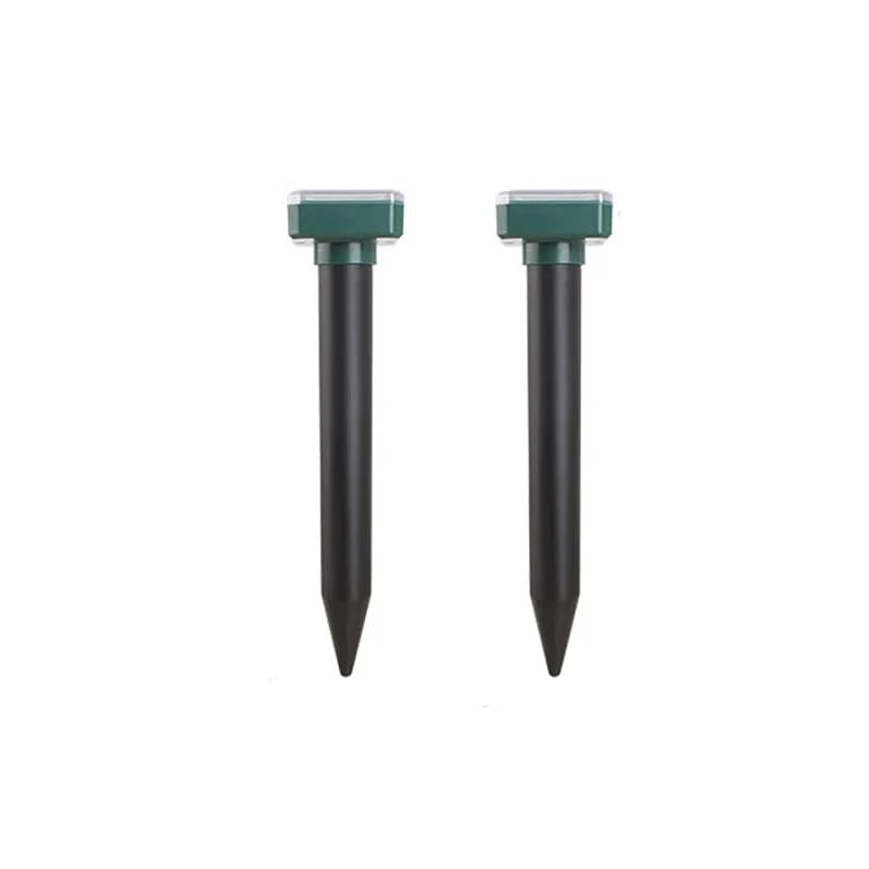 1/2 Stück, Ultraschall-Solar-Schädlingsvertreiber, Bewegungsmelder, wasserdicht, für Garten, Nutztiere, Insekten, Maulwürfe, Vögel, Schlangen (10 m/20 m/50 m)