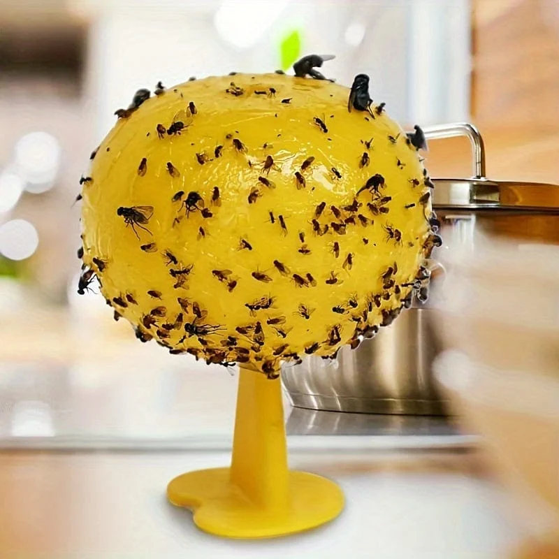 1 Stück, klebriger Insektenball, Fruchtfliegenball, Fliegenball, klebriger Insektenball, Mückenball-Insektenfänger, geeignet für die Schädlingsbekämpfung in der Gartenküche, im Obstgarten