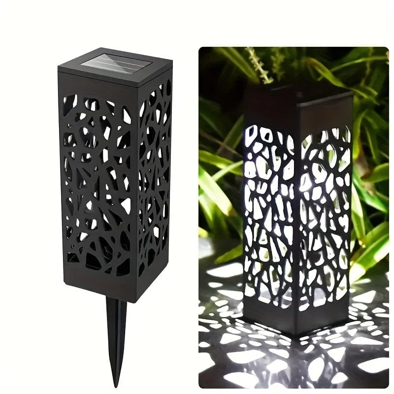 6er-Pack, dekorative Solar-Wegeleuchte für den Außenbereich, Garten-Rasenleuchte, wasserdichte Solar-LED-Landschaftsgartenbeleuchtung für den Außenbereich, Gartendekoration für den Außenbereich, Solar-Gartenterrasse, Terrasse, Rasen- und Tischleuchte, Hofleuchte