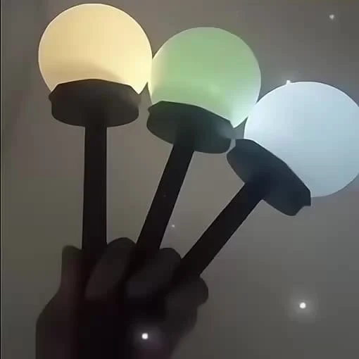 3er-Pack Solar-Gartenleuchte, kleine weiße Kugelleuchte, runde Kugelbirnenleuchte, LED-Außendekoration, Landschaft, Garten, Villa, Rasenleuchte, Bodensteckerleuchte, wasserdicht