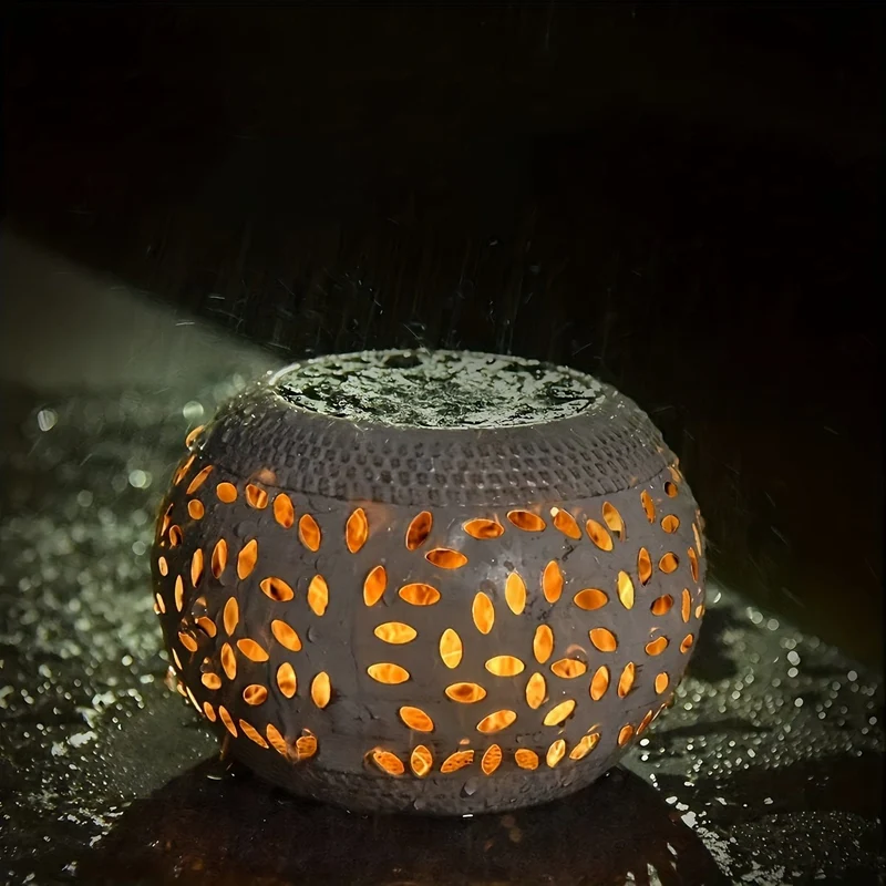 1 Stück Solar-Tischleuchten für den Außenbereich, wasserdicht, tanzende flackernde Flammenlampe, Tischleuchte aus weißem Metall, solarbetriebene dekorative Beleuchtungslaterne, Halloween-Dekorationsleuchten im Freien für Schreibtisch, Schlafzimmer, Terrasse