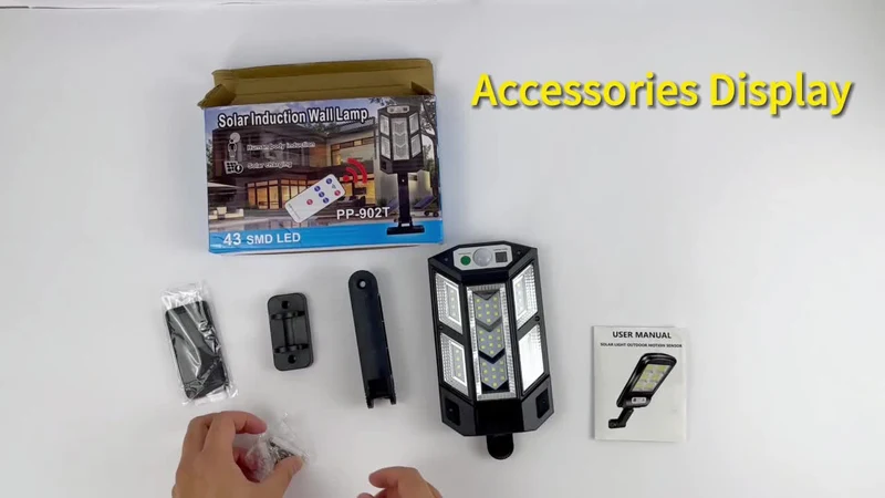 1 Stück 6500 K superhelle LED-Solar-Wandleuchte, Bewegungssensor, 3 Beleuchtungsmodi, Outdoor-Garten-Sicherheits-Straßenhof-Lampe mit Batterie