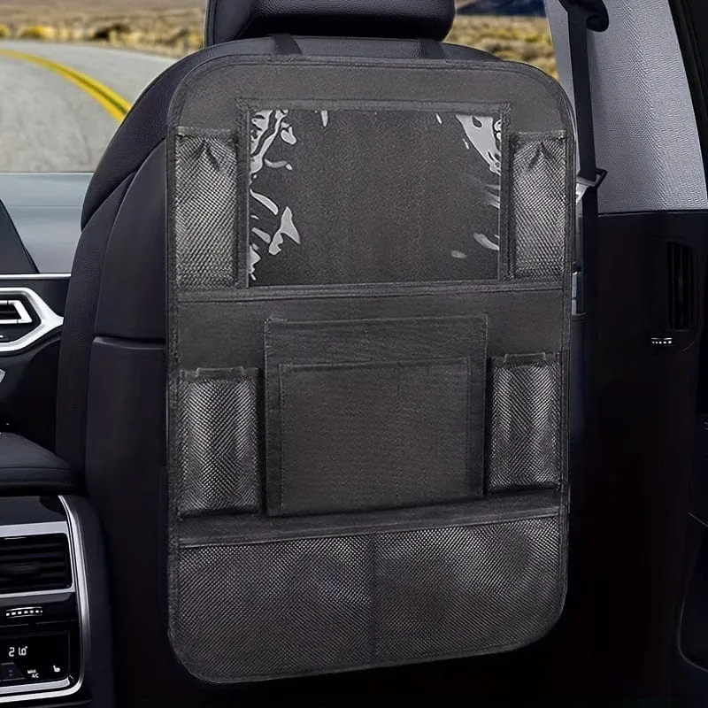 Rüsten Sie Ihr Auto mit dieser Premium-Aufbewahrungstasche für die Autositzlehne auf – inklusive Anti-Kick-Pad!