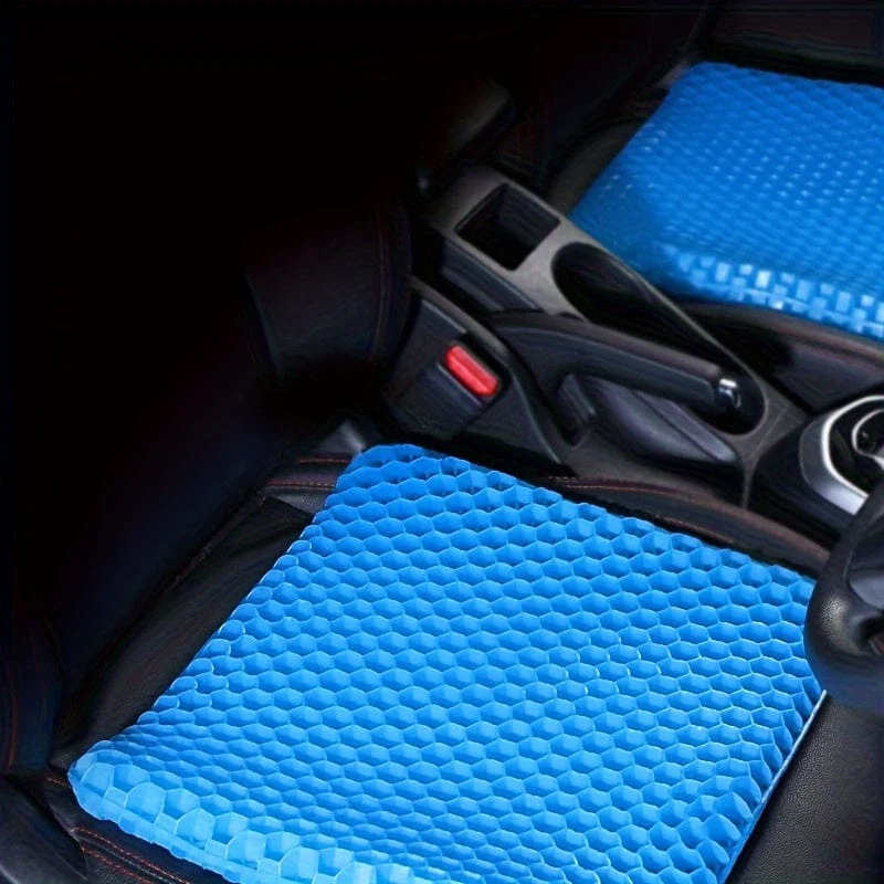 Auto-Sitzkissen, Sommer-Gel-Waben-Stuhlkissen, kühles Kissen, einzelnes belüftetes Sitzkissen, atmungsaktives LKW-cooles Silikon-Hintern-Kissen