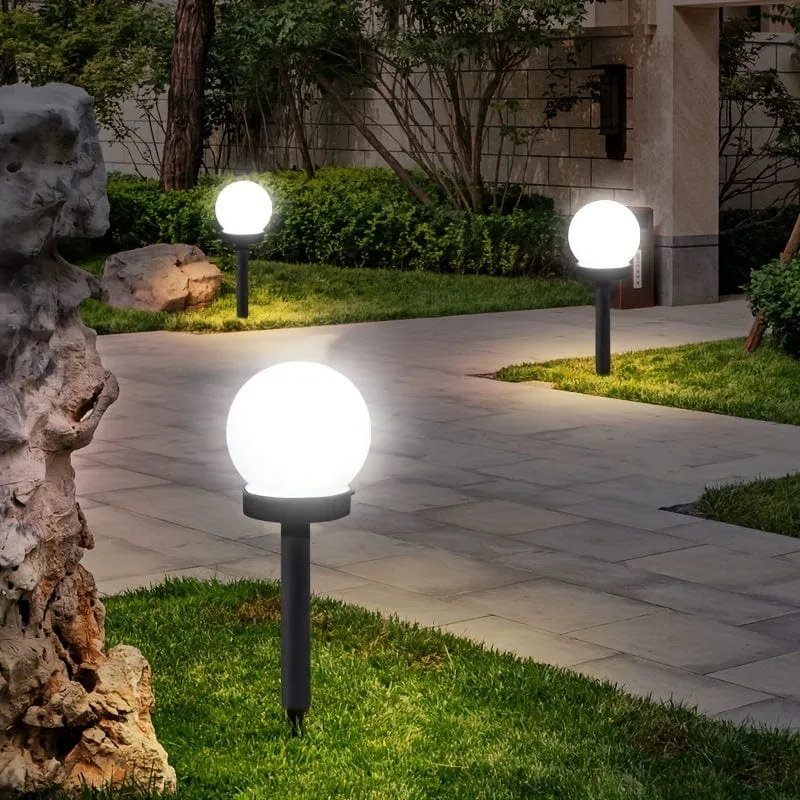 3 Packungen Solarleuchten für den Außenbereich, solarbetriebene LED-Gartenleuchte, wasserdicht, für Hof, Terrasse, Gehweg, Landschaft, Erdspieß, Weg, kühles Weiß, Halloween-Dekorationen, Lichter für den Außenbereich