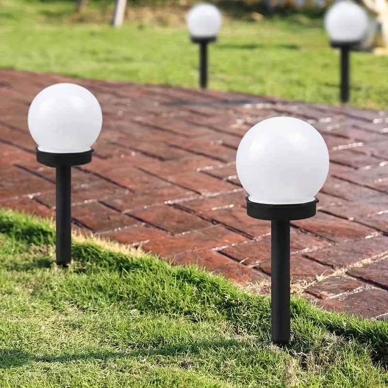 3 Packungen Solarleuchten für den Außenbereich, solarbetriebene LED-Gartenleuchte, wasserdicht, für Hof, Terrasse, Gehweg, Landschaft, Erdspieß, Weg, kühles Weiß, Halloween-Dekorationen, Lichter für den Außenbereich