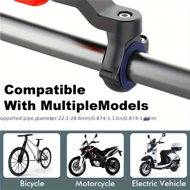 Motorrad Fahrrad Telefon Halter Stoßfest Fahrrad Roller Fahrrad Lenker Sicherheit Quick Lock Unterstützung Telefon Stehen