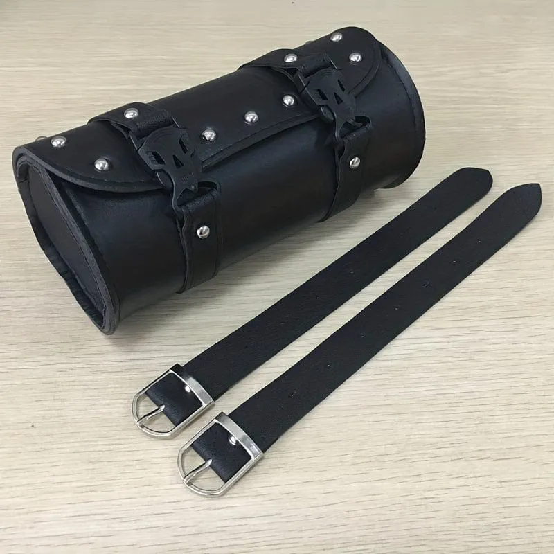 Universelle Motorrad-Lenkertasche, langlebige, wasserdichte Satteltaschen aus Leder, große Aufbewahrungstasche, Werkzeughaltertasche