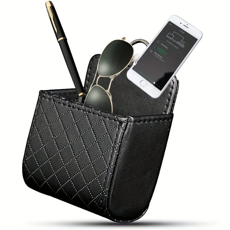 1 Stück Auto-Lüftungsschlitz-Handyhalter zum Aufhängen, Auto-Tasche, Auto-Handybox, Auto-Münzen-Aufbewahrungstasche, Auto-Organizer mit Haken