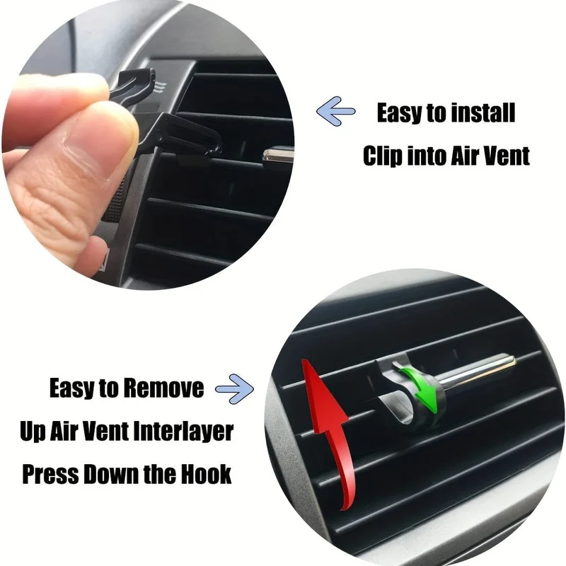 1 Stück Auto-Lüftungsschlitz-Handyhalter zum Aufhängen, Auto-Tasche, Auto-Handybox, Auto-Münzen-Aufbewahrungstasche, Auto-Organizer mit Haken