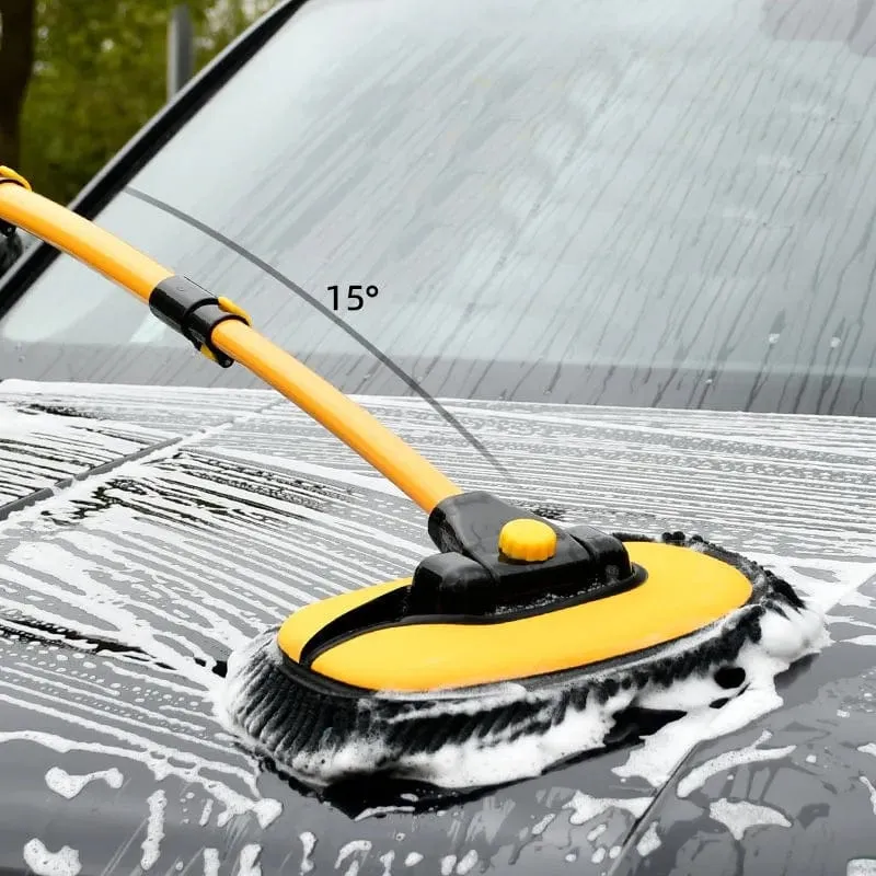 Auto-Reinigungsbürste, Autowaschbürste, Teleskop-Reinigungsmopp mit langem Griff, Chenille-Besen, Autozubehör, Mikrofaser, einstellbare Länge, Auto-Reinigungsbürste