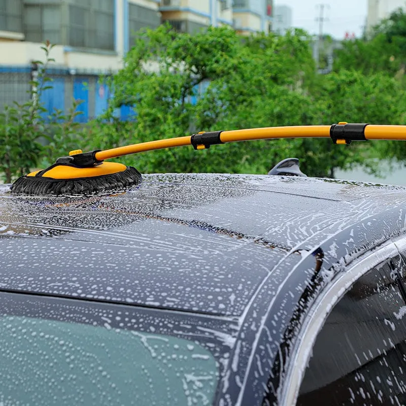 Auto-Reinigungsbürste, Autowaschbürste, Teleskop-Reinigungsmopp mit langem Griff, Chenille-Besen, Autozubehör, Mikrofaser, einstellbare Länge, Auto-Reinigungsbürste