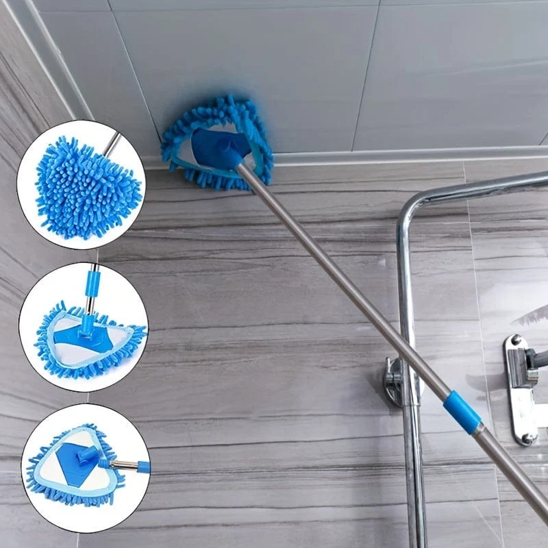1-teiliger Multifunktionsmopp mit extra langem Griff, einziehbarer Wandreinigungsmopp, Deckenmopp, Mopp zur Staubentfernung von Klimaanlagen, Wisch- und Waschmopp