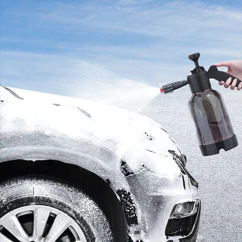 Autowaschschaum-Sprühdose, Haushaltshand-Autowaschspray, Gartenarbeit, Luftdruckspray, Schaumtopf, 2 l