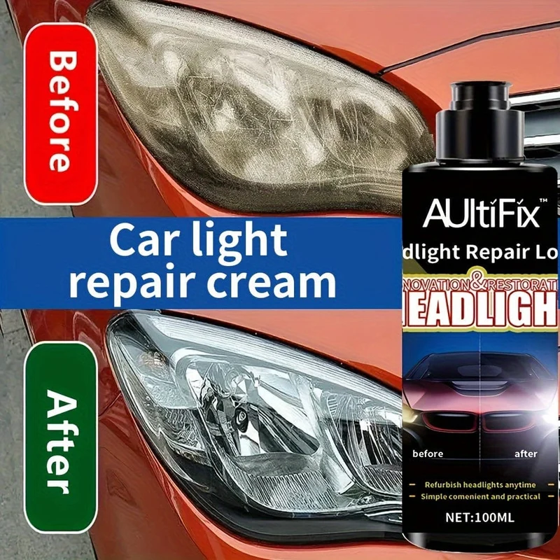 Autoscheinwerfer-Reparaturcreme, Antioxidations-Aufhellungs-Kratzer-Reparatur für die Autolichtwartung zur Autopflege