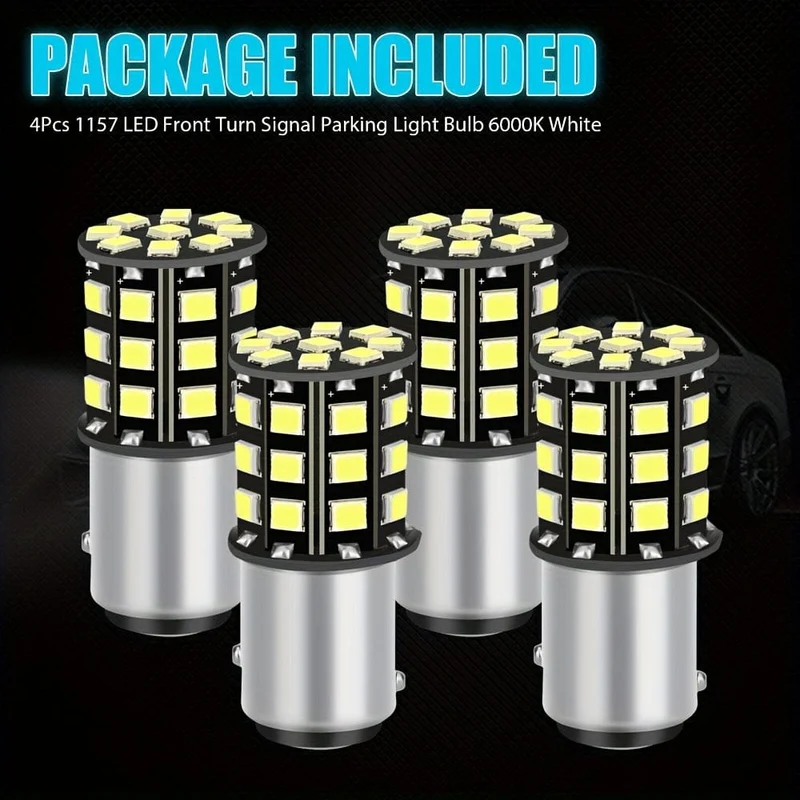NEUE 4PCS 1157 33 SMD Weiß Auto Led Bremslichter Blinker Lampe Rückleuchten Auto Parkplatz Hinten Umge led-lampen