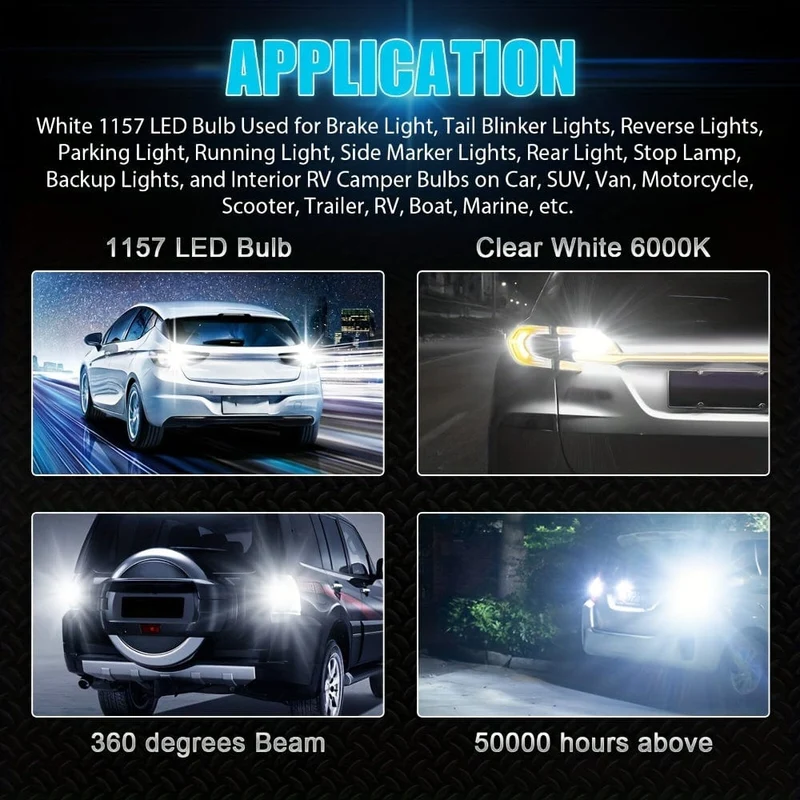 NEUE 4PCS 1157 33 SMD Weiß Auto Led Bremslichter Blinker Lampe Rückleuchten Auto Parkplatz Hinten Umge led-lampen