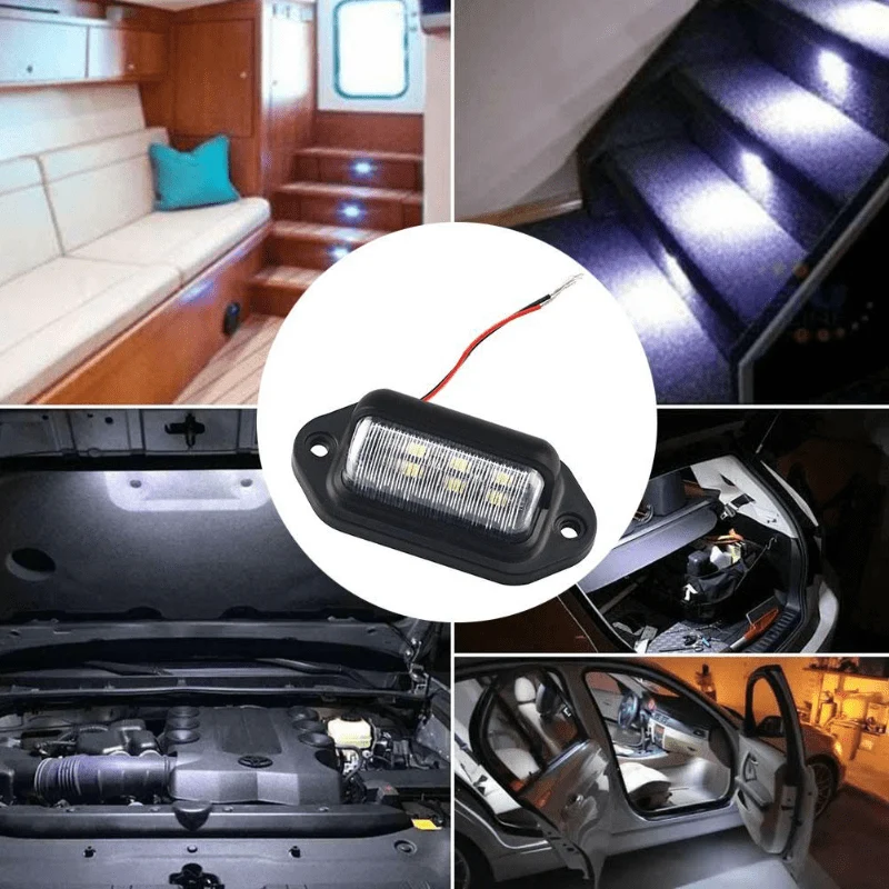 2 Stück 6 LED-Kennzeichenleuchten – helle weiße Glühbirnen für SUV, LKW, Anhänger und Van!