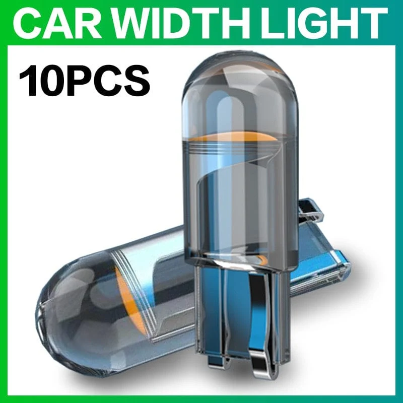 10 stücke W5w Led T10 Auto Licht Cob Glas 6000 karat Weiß Auto Automobil Kennzeichen Lampe Dome Licht Lesen drl Lampe Stil 12 v