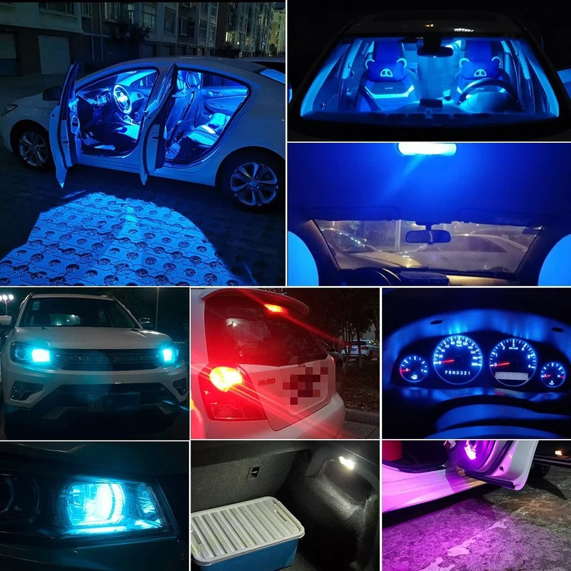 10 stücke W5w Led T10 Auto Licht Cob Glas 6000 karat Weiß Auto Automobil Kennzeichen Lampe Dome Licht Lesen drl Lampe Stil 12 v