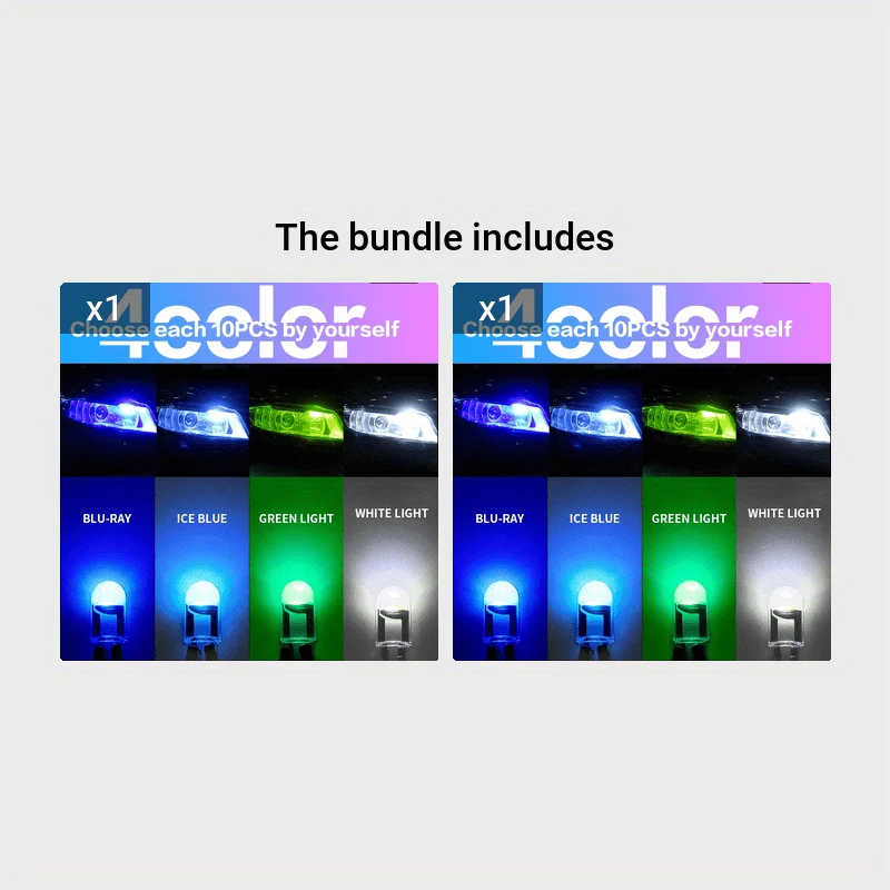 10 stücke W5w Led T10 Auto Licht Cob Glas 6000 karat Weiß Auto Automobil Kennzeichen Lampe Dome Licht Lesen drl Lampe Stil 12 v