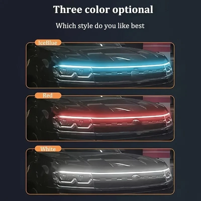 Hauben-dekoratives Lichtgitter, LED-modifiziertes Licht, Autotyp-Lichter