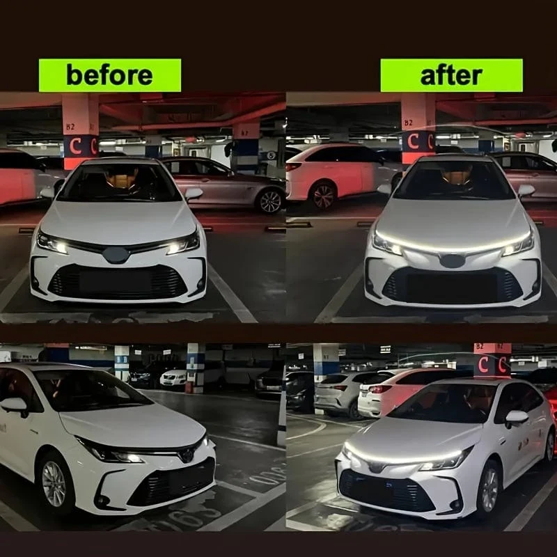 Hauben-dekoratives Lichtgitter, LED-modifiziertes Licht, Autotyp-Lichter