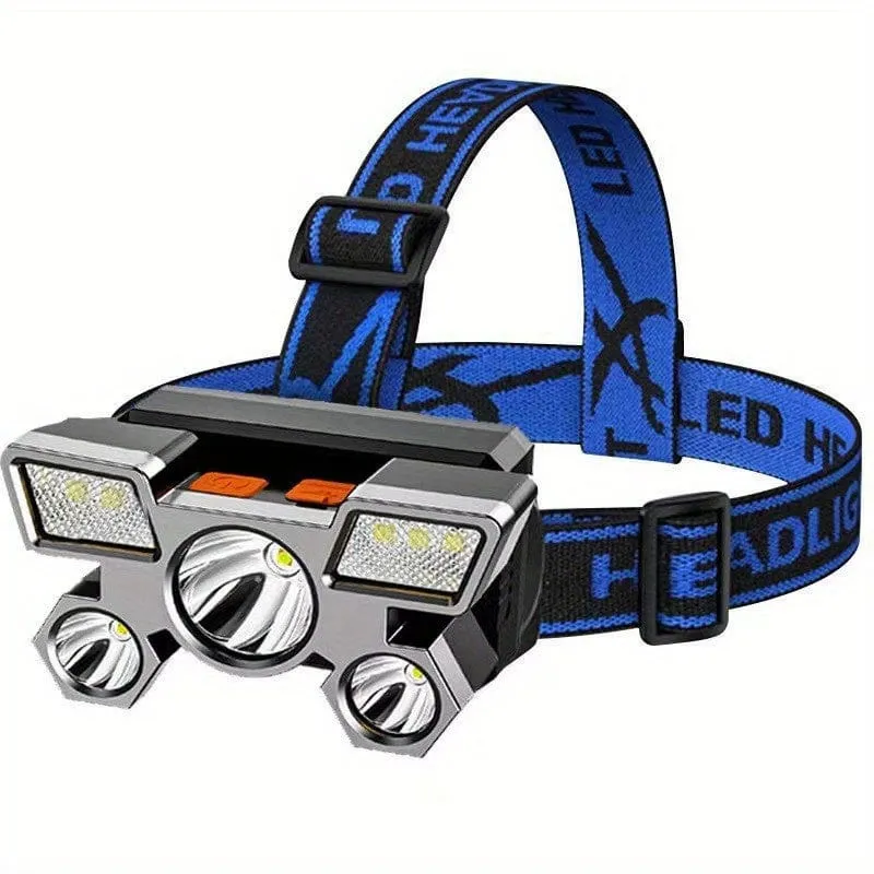 Beleuchten Sie Ihre Outdoor-Camping-Abenteuer mit diesem über USB wiederaufladbaren LED-Scheinwerfer – multifunktionales Autolicht