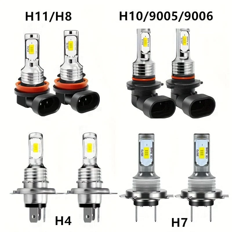 2 stücke H7 H4 H11 H8 9005 9006 H10 9145 3570 CSP LED Auto Motorrad Lkw Nebel Fahren Glühbirnen 6000 K Weiß Tagfahrlicht DRL Lampe 12 V