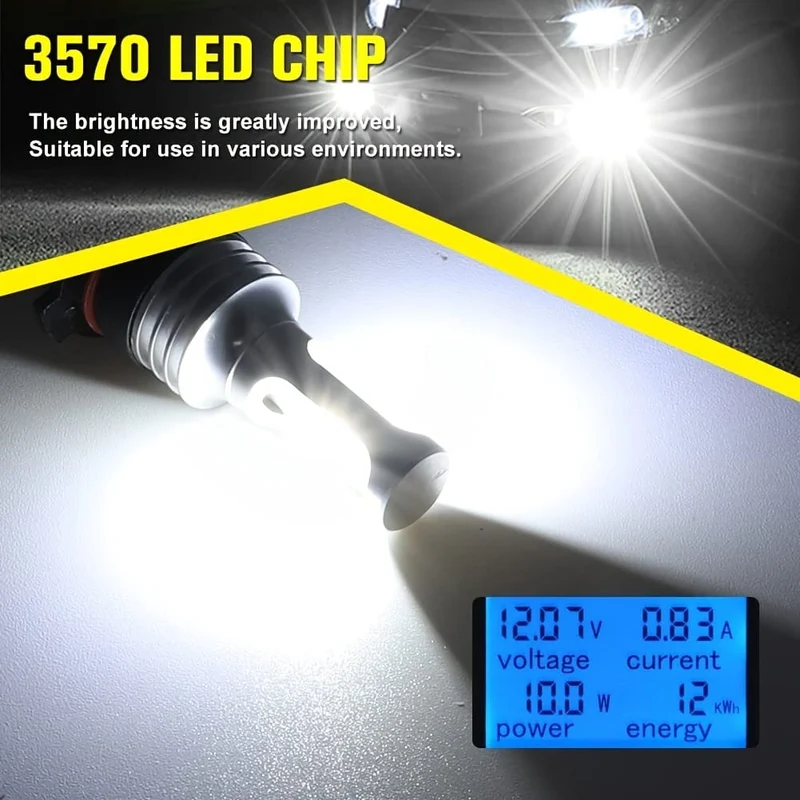 2 stücke H7 H4 H11 H8 9005 9006 H10 9145 3570 CSP LED Auto Motorrad Lkw Nebel Fahren Glühbirnen 6000 K Weiß Tagfahrlicht DRL Lampe 12 V