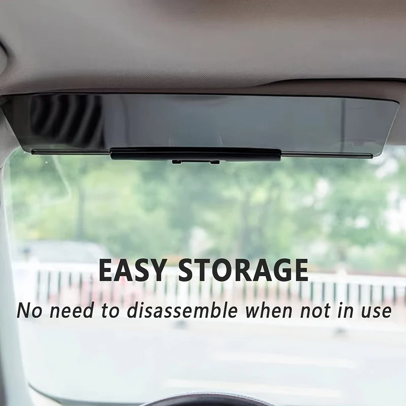 Sonnenblende fürs Auto, universelle blendfreie Sonnenblende fürs Auto, Sonnenblende-Verlängerung, verhindert Blendung durch Fremdlicht, Schneeblindheit und UV-Strahlung