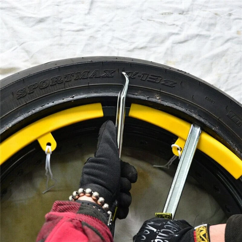2 stücke Motorrad Radfahren Stahl Löffel Reifen Eisen Felge Opener Hebel Wechsler Reparatur Werkzeuge Für Fahrrad Auto Reparatur Zubehör