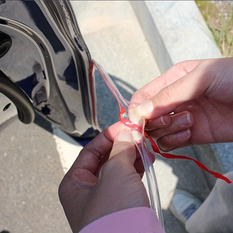 Transparente Autotürkanten-Gummi-Kratzschutzstreifen, Auto-Styling, Seitentüren, Leisten, selbstklebender Kratzschutz