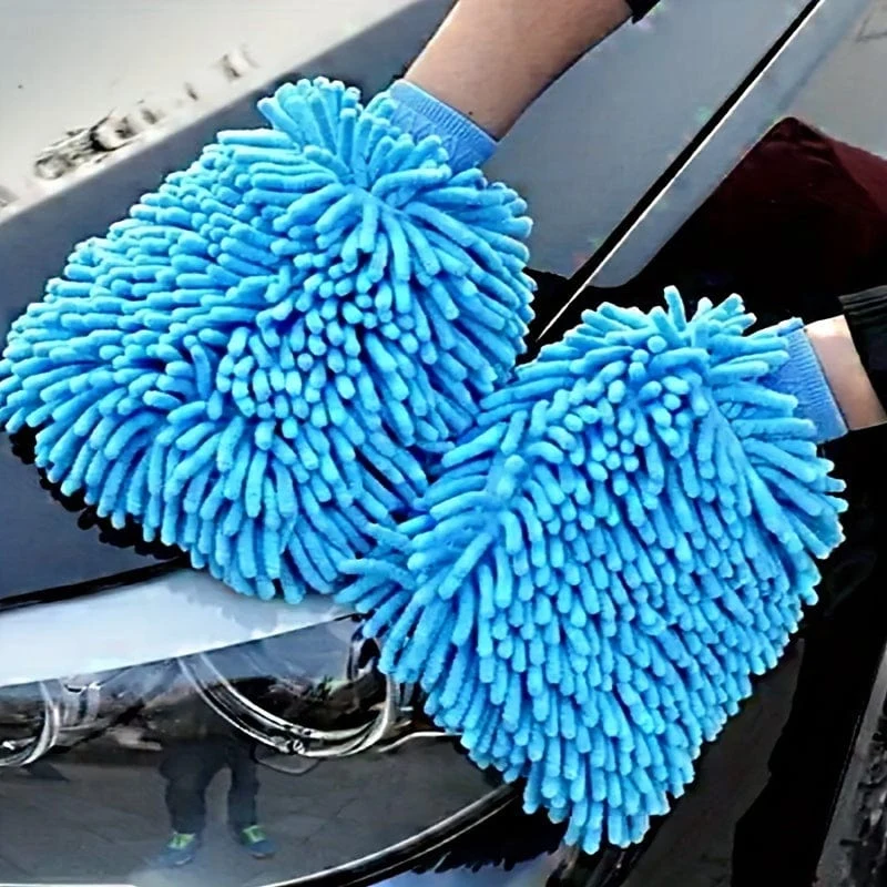1 Stück Mikrofaser-Autowaschhandschuhe – kratzfestes Reinigungs- und Pflegewerkzeug für Autos und die Küche zu Hause