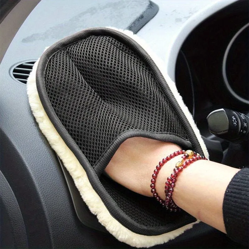 Autobürstenreiniger-Wollweiche Handschuhe 15*23cm für die Autoreinigung