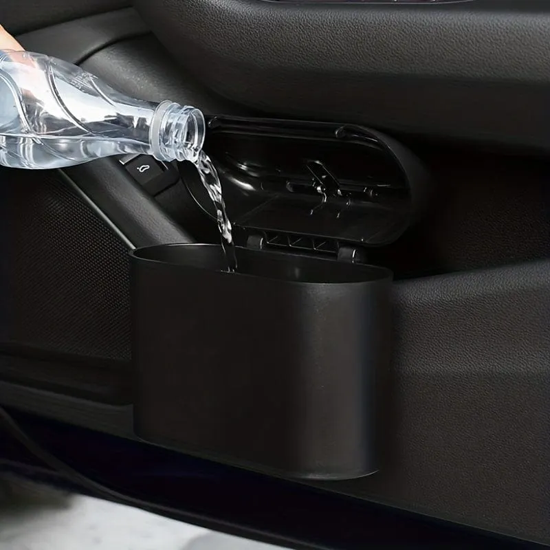 Auto-Mülleimer zum Aufhängen, Fahrzeug-Mülleimer, Staubschutzhülle, Aufbewahrungsbox, ABS, quadratisch, Presstyp, Mülleimer, Auto-Innenausstattung, Autozubehör